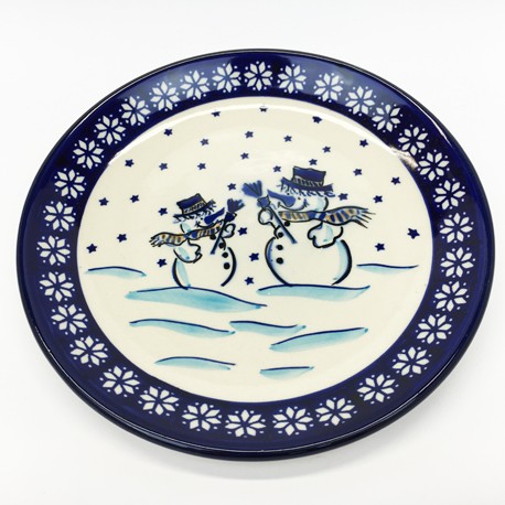 Plate - 8" - Snowmen