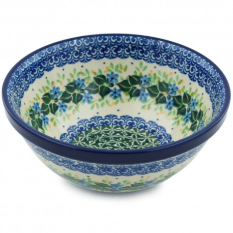 Polish Pottery Bowl - 6.5" - Ivy Trail