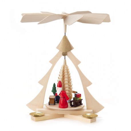 German Christmas Pyramid Santa with Gifts