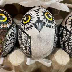 Eggshell Ornament Owl