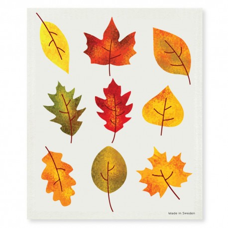 Swedish Dishcloth Fall Leaves