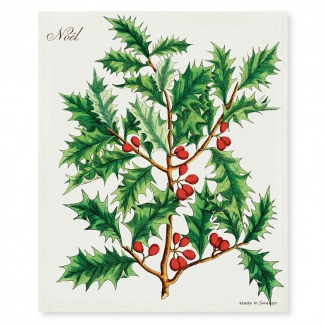 Swedish Dishcloth Noel Holly