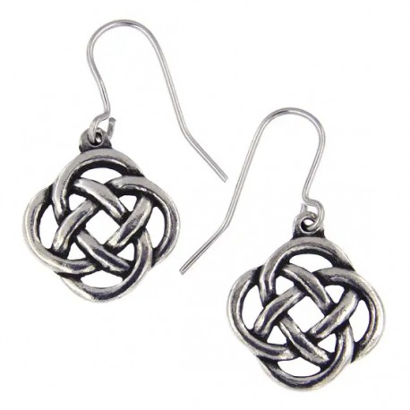 Celtic Knot Drop Earrings