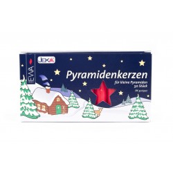 German Pyramid Candles Medium Red, White, or Gold 14mm