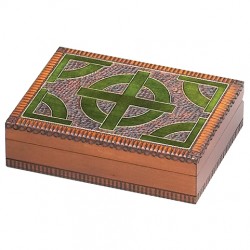 Polish Wooden Box - Celtic Green