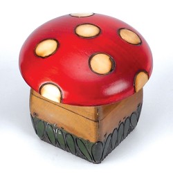 Polish Wooden Box - Mushroom