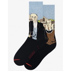 Grant Wood's American Gothic Socks - Men