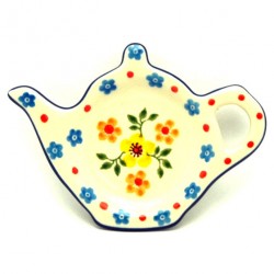 Polish Pottery Tea Bag Holder - Buttercup