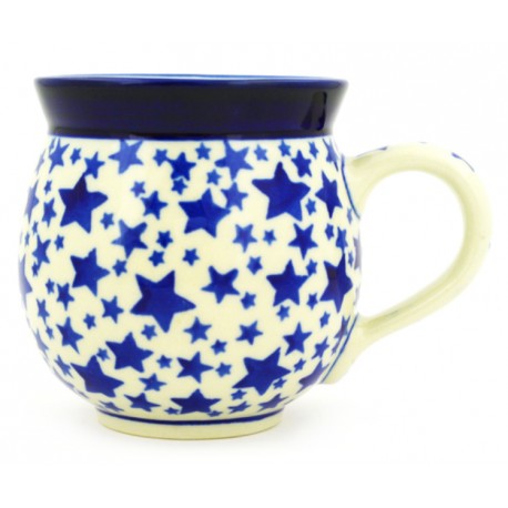 Polish Pottery Bubble Mug - 12 oz - Starlight