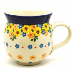 Polish Pottery Bubble Mug - 12 oz - Buttercup