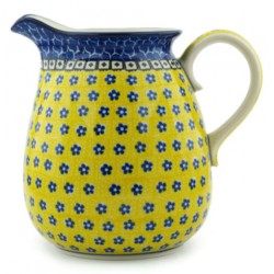 Polish Pottery Pitcher - 67 oz - Sunburst