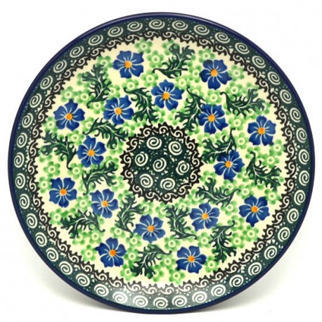 Polish Pottery Plate - 8" - Violets