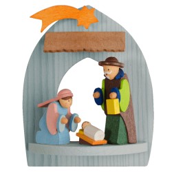 Nativity Scene Wooden Ornament