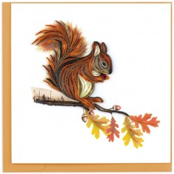 Quilling Card - Squirrel