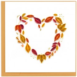 Quilling Card - Fall Foliage Heart