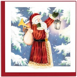 Quilling Card - Vintage Santa