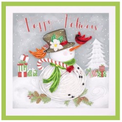 Quilling Card - Snowman