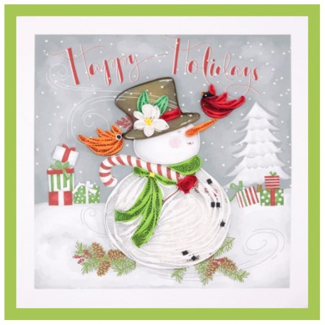 Quilling Card - Snowman