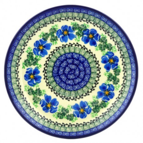 Polish Pottery Plate - 8" - Morning Glory