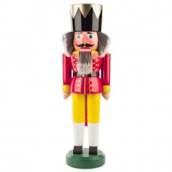 Red King Nutcracker - 15" - Handmade in Germany