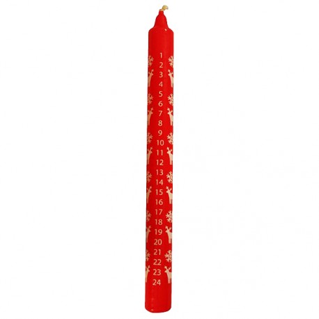 Advent Candle - Red - Made in Germany