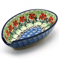 Polish Pottery Spoon Rest - 5" - Maraschino