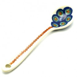 Polish Pottery Spoon - 5" - Peacock