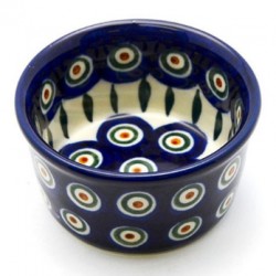 Polish Pottery Bowl - 4" - Peacock