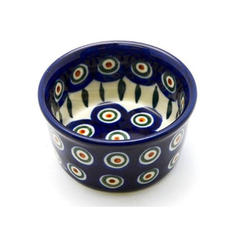 Polish Pottery Bowl - 4" - Peacock