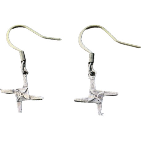 St. Brigid's Cross Drop Earrings