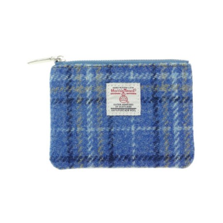 Harris Tweed Coin Purse - Blue