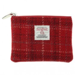 Harris Tweed Coin Purse - Red